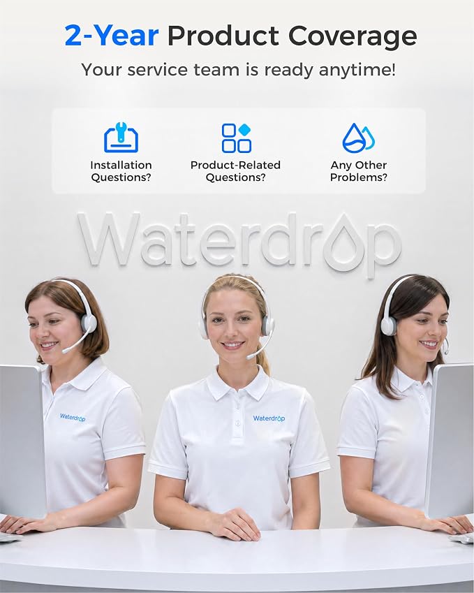 Waterdrop G2FCT-Chrome Reverse Osmosis Water Filter Faucet, Polished Chrome | - Image 8