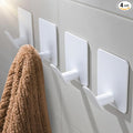Adhesive Towel Hooks, SUS 304 Steel No Drill Shower Hooks by DELITON