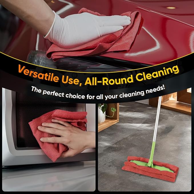 HOMEXCEL Microfiber Cleaning Cloth 400 PK, Towels - Image 7