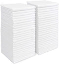 AIDEA White Microfiber Cleaning Cloth 50PK, Absorbent Cleaning Rags 12"x12" | by AIDEAHOME