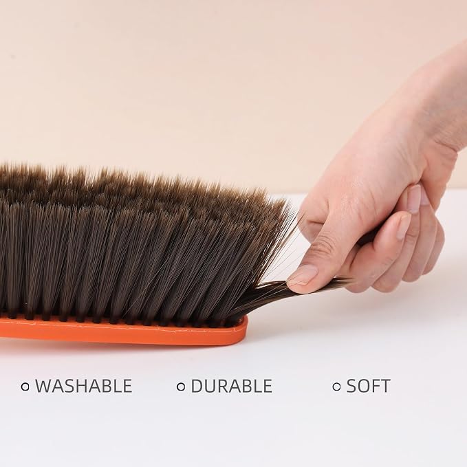 15" Soft Brist. Hand Broom Brush 3 PackBed Sofa Counter Hair Clear | Soft - Image 4