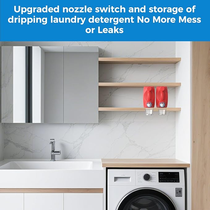 Laundry Detergent Dispenser Cup Holder & Nozzle Force-Saving Switch, Drip - Image 3