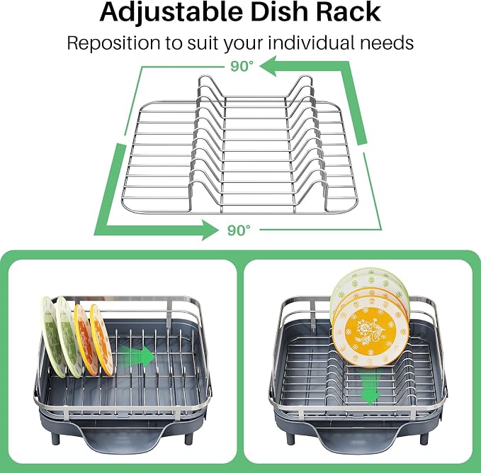 SAYZH Expandable Dish Drying Rack - Image 7