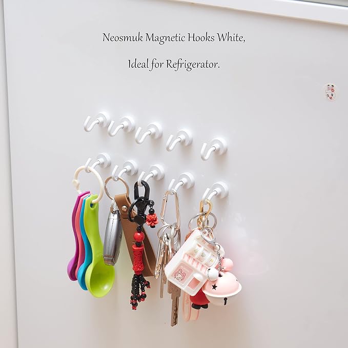 Neosmuk Magnetic Hooks, 30lb+ Heavy Duty Earth Magnets - Image 3