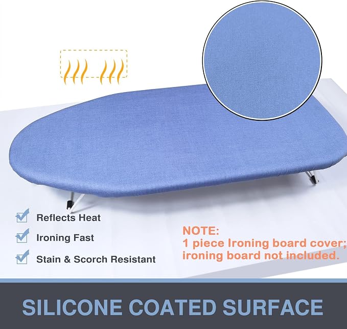 VividPaw Small Ironing Board Cover and Pad 12.5 x 30 Table Top - Image 5