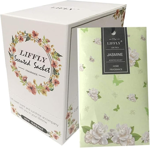 14 Packs Jasmine Scented Sachets Bags by LIFFLY