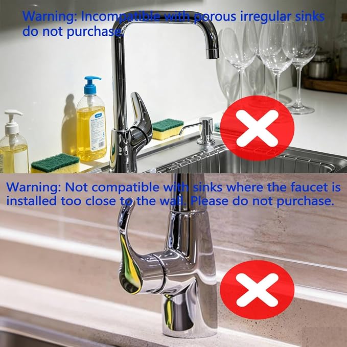 Silicone Sink Mat Splash Guard-17" x 6'' Sink Splash Guard, Kitchen Sink - Image 6