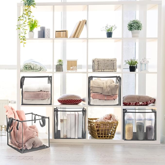 Zopeal 1 Pack Collapsible Mesh Laundry Basket, Single-layer | 13 Inch Square - Image 6