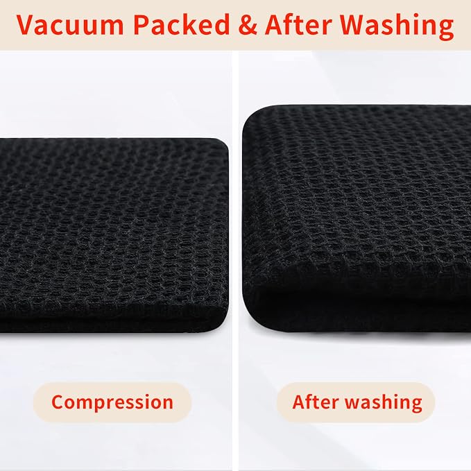 Homaxy 100% Cotton Waffle Weave Kitchen Dish Cloths 6-Pack, Ultra Soft - Image 7