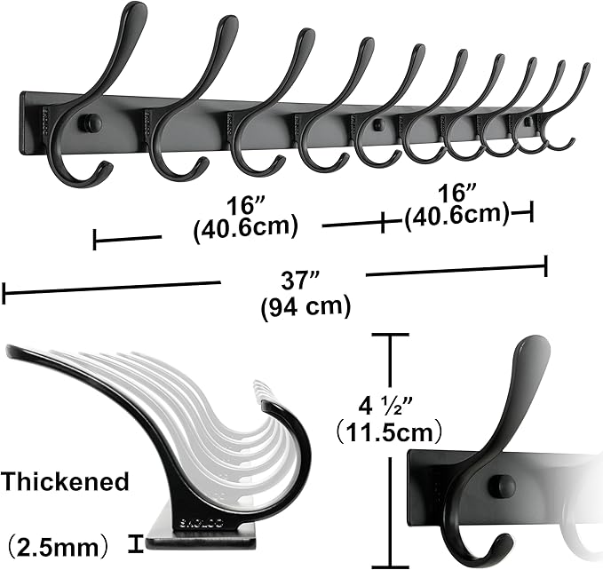 SKOLOO Coat Rack Wall Mounted - Image 6