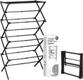 ZOES HOMEWARE 4-Tier Clothes Drying Rack, 4ft High Foldable Drying Rack Clothing by ZOESHOMEWARE
