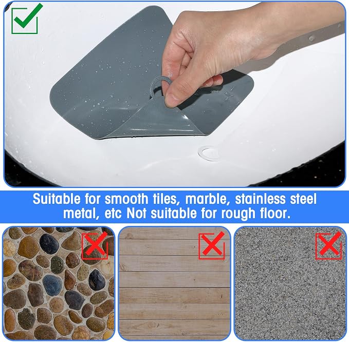 6 Pack Drain Covers for Bugs, 4.72 X 4.72 Inch, Anti Odor and Cockroach - Image 4