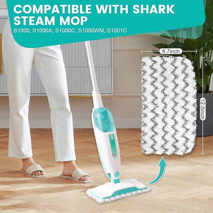 6 Pack Steam Mop Replacement Pads Compatible - Image 2