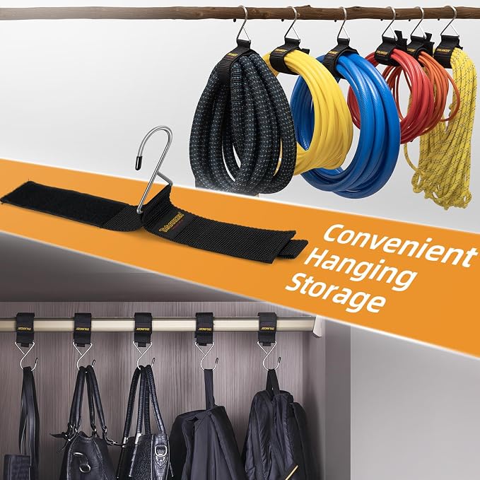 Extension Cord Organizer and Hanger, Trilancer Storage Straps | Hook-and-Loop - Image 5