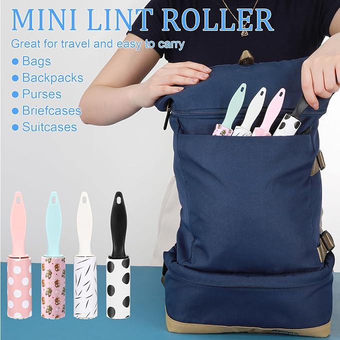 Hushee 36 Pcs Mini Lint Rollers - Image 4