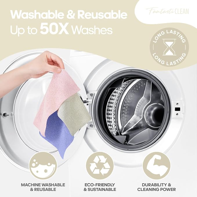 Fantasticlean Microfiber Cleaning Cloth Roll 120 Pack - Image 9