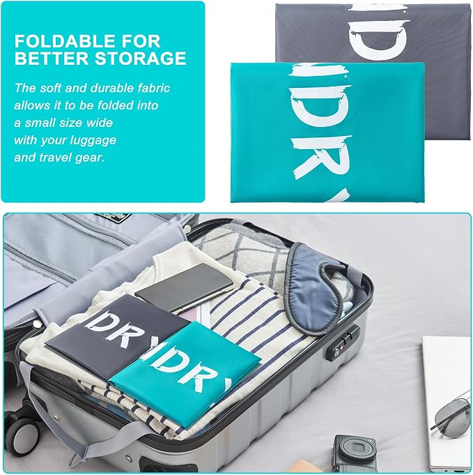 2 Pack Travel Laundry Bag, Extra Large Dirty Clothes Organizer - Image 4