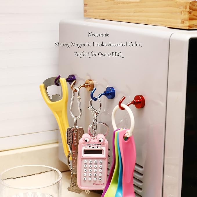 Neosmuk Magnetic Hooks, 30lb Heavy Duty, 15 Pack - Image 4