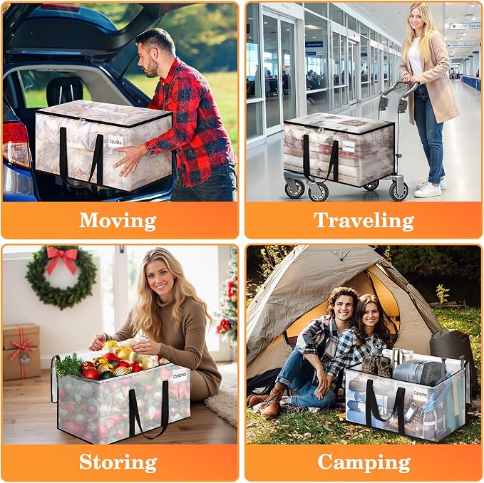 Moving Bags, Extra Large Heavy Duty Storage Bags, 6 Packs | Packing Bags - Image 7