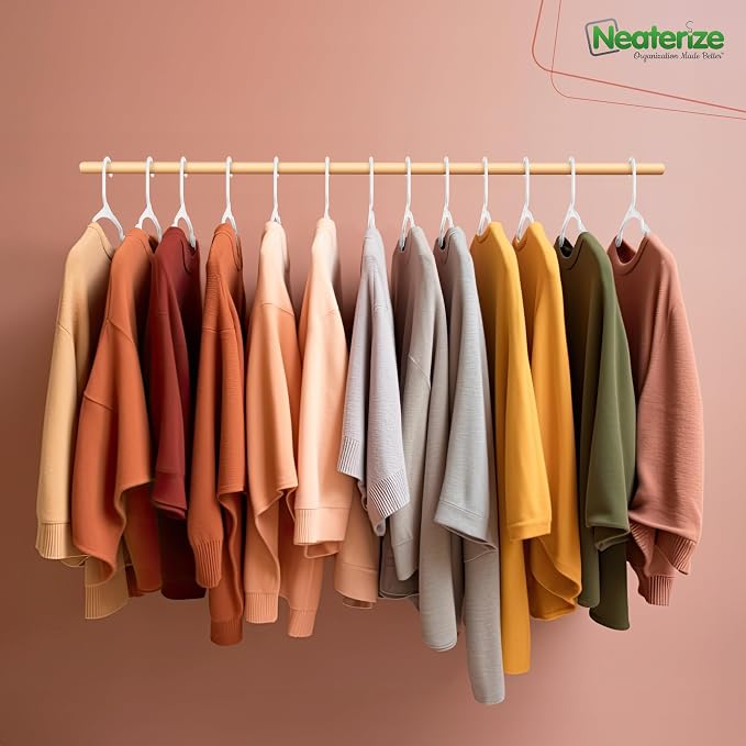NEATERIZE Clothes Hangers Plastic 50 Pack - Image 5