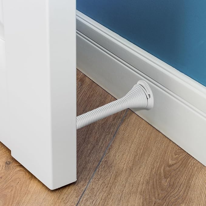 Ravinte Door Stoppers, 30 Pack White Spring Door Stops - Image 4