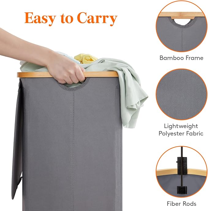 Lifewit 120L Double Laundry Hamper - Image 4