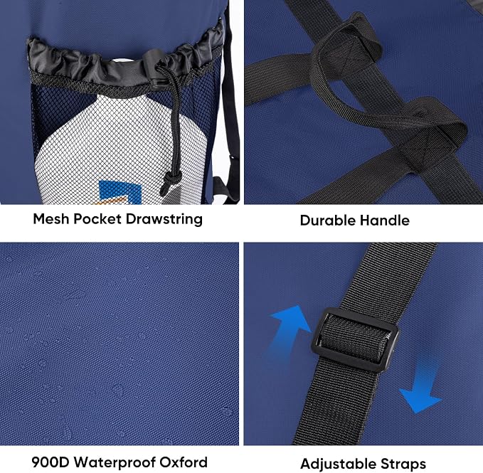 BALEINE 120L Laundry Bag Backpack, 900D Oxford Fabric Large Travel Laundry Bags - Image 5