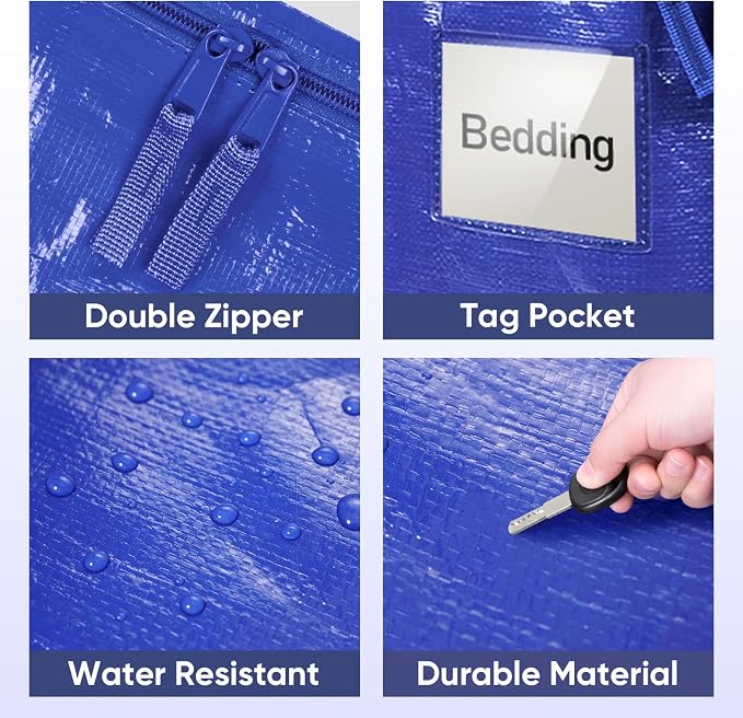 TICONN 4 Pack Extra Large Moving Bags Heavy Duty - Image 8