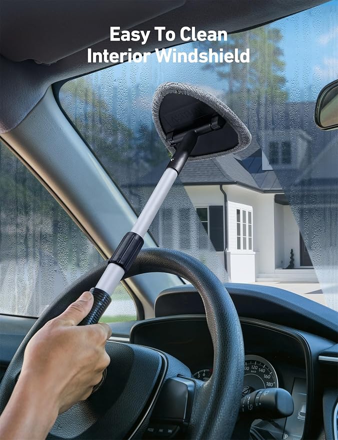 AstroAI 21" Extra-Long Windshield Cleaner Tool & Car Interior Detailing Kit | - Image 6