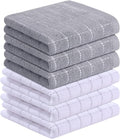 Homaxy 100% Cotton Terry Kitchen Towels, 6 Pack by Homaxy