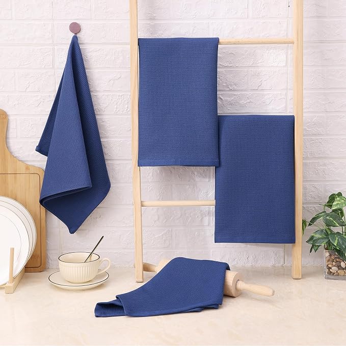 Homaxy 100% Cotton Waffle Weave Kitchen Towels, 8 Pack - Image 6