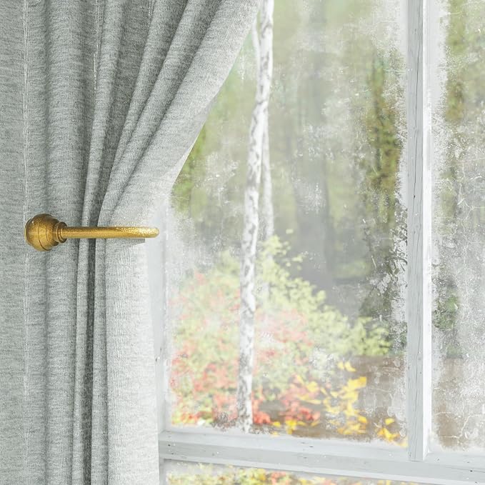 Hion Curtain Holdbacks Gold 6pcs, Curtain Tiebacks Wall Mounted Hooks | Curtain - Image 6