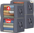 90L Clothes Storage, Foldable Thick Fabric Blanket Storage Bags | Foldable by Fabtotes