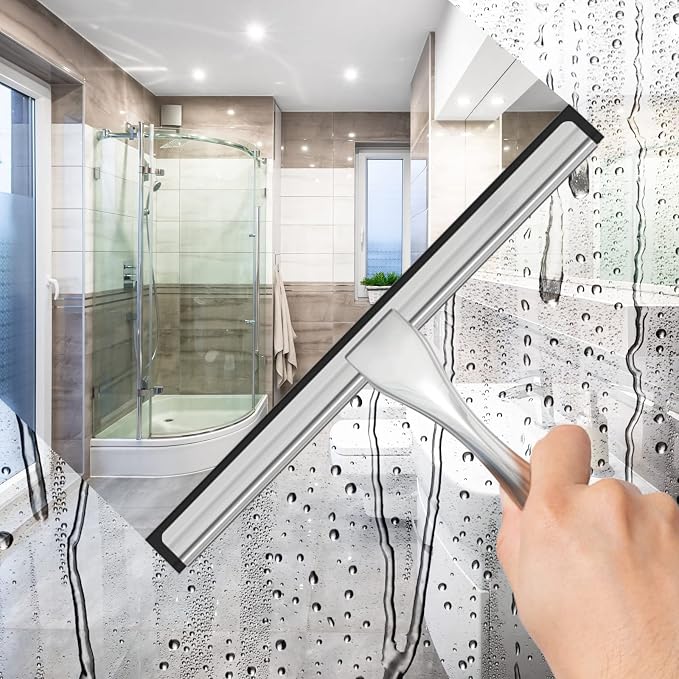 All-Purpose Stainless Steel Shower Squeegee - Image 3