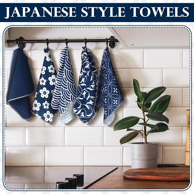 36 Pcs Reusable Paper Towels Kitchen Cloths Japanese Style - Image 2