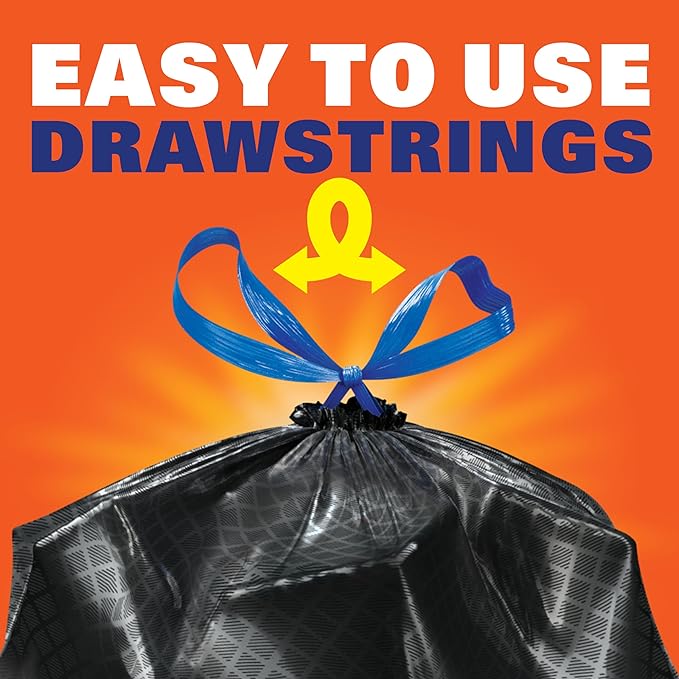 Hefty Ultra Strong 13 Gal Kitchen Trash Bags, Clean Burst, 80ct | 13G Tall - Image 5