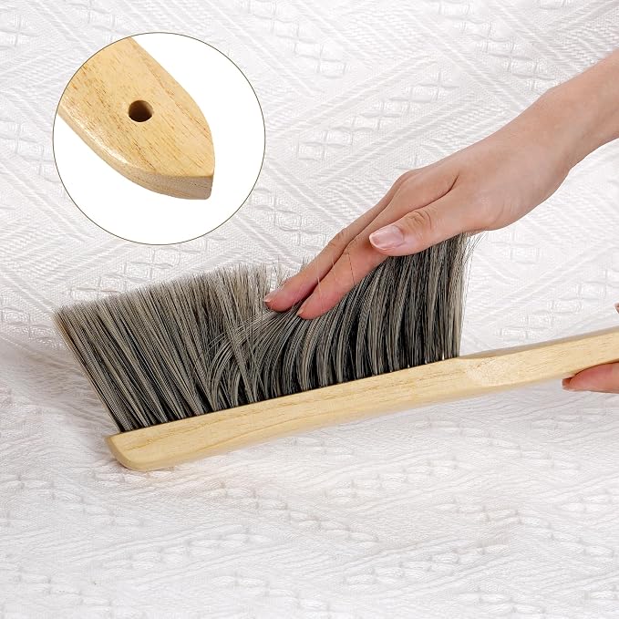 Rbenxia Wooden Handle Bench Brushes Soft Household Dust Cleaning Brushes | Soft - Image 3
