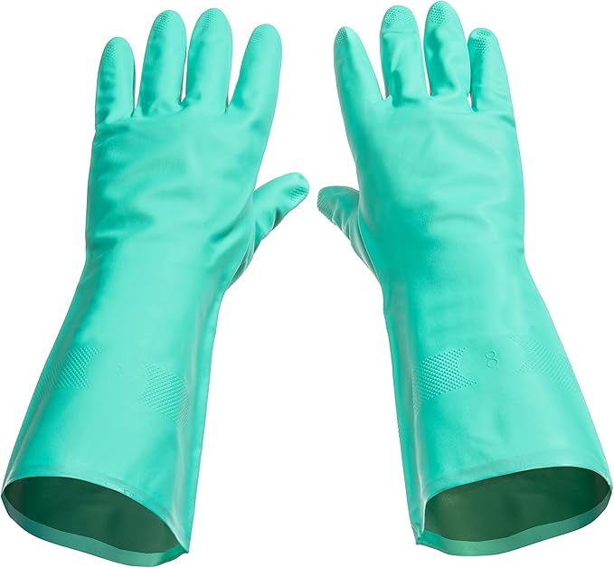 Tusko Products Best Nitrile Rubber Cleaning, Dishwashing Gloves, Latex Free by TUSKO+PRODUCTS