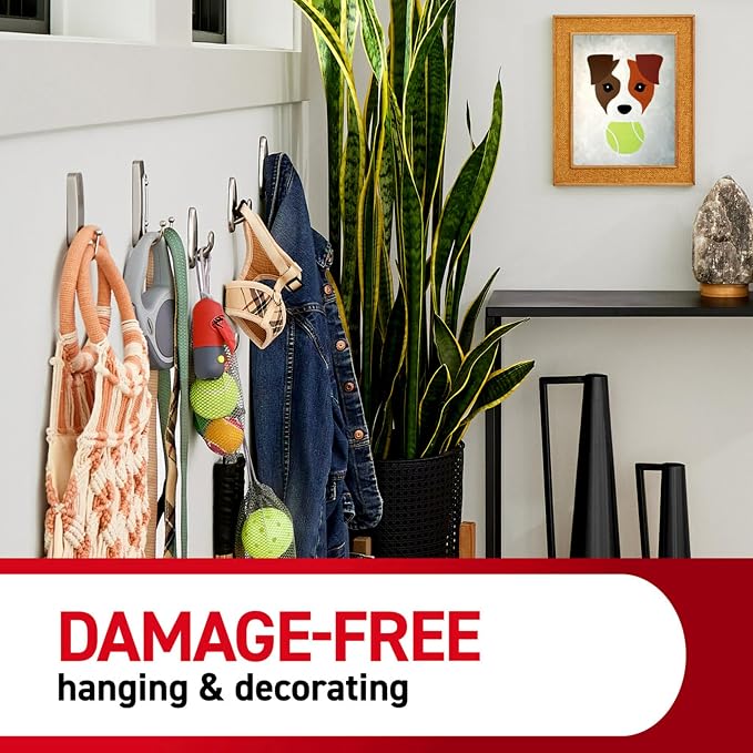 Command Large Matte Black Double Hooks, 2 Hooks and 2 Strips, Damage Free - Image 7
