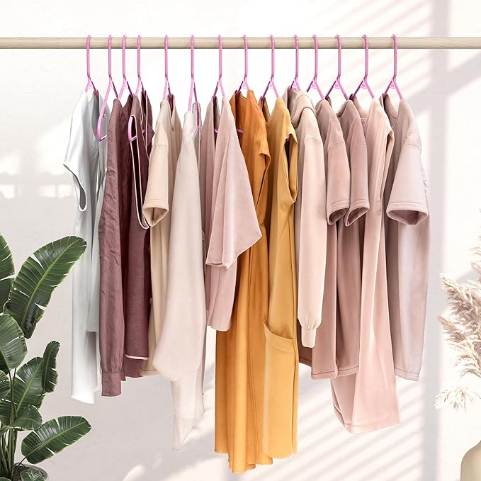 Plastic Hangers 20 Pack Pink - Image 6