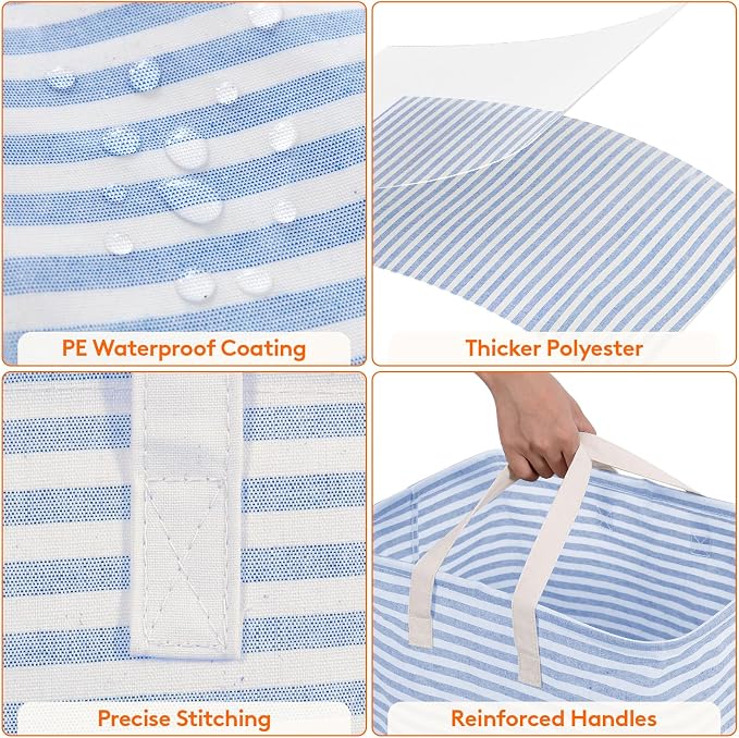 Lifewit 1 Pack Laundry Basket 80L Each, Collapsible Clothes Hamper - Image 5