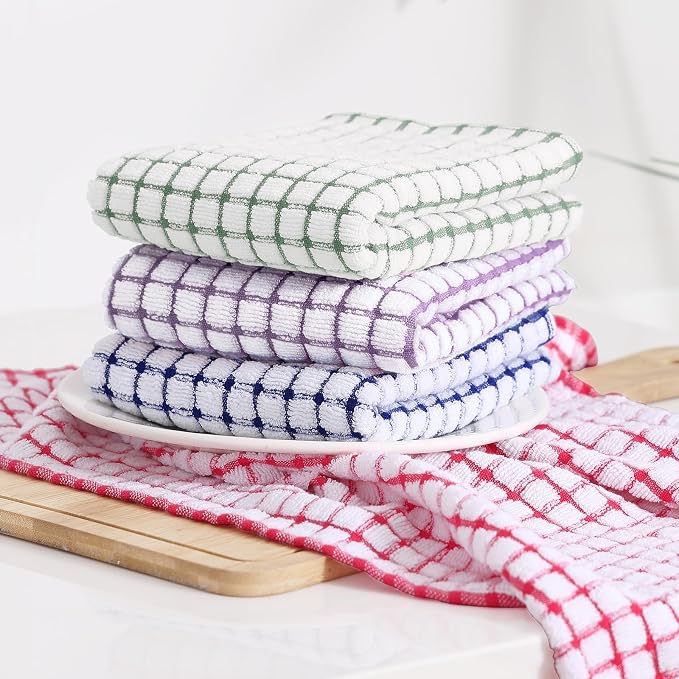 Kitinjoy Cotton 6 Pack Terry Kitchen Towels - Image 5