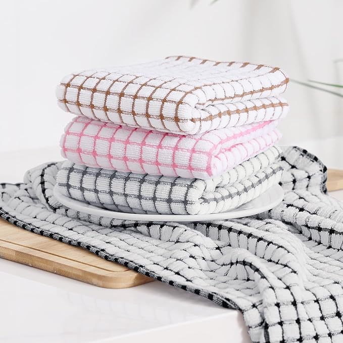 Kitinjoy Cotton 12 Pack Terry Kitchen Towels - Image 7