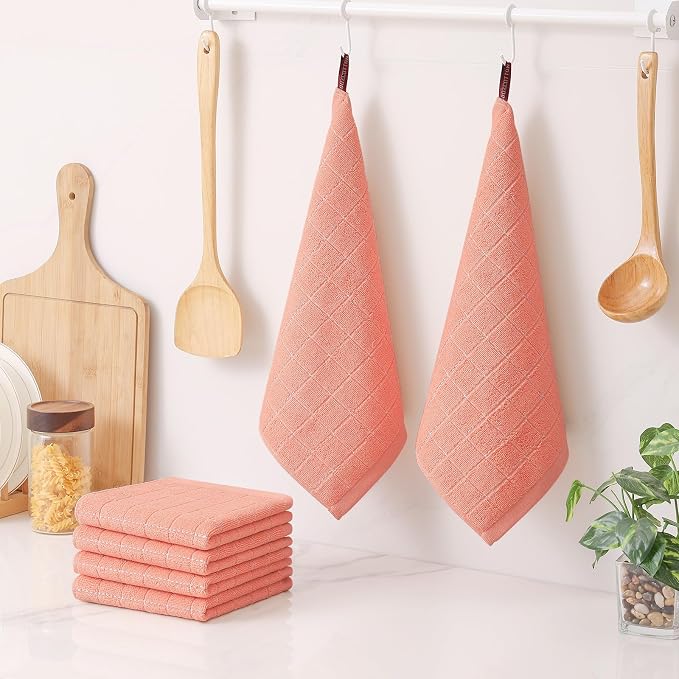 Homaxy 100% Cotton Terry Kitchen Dish Cloths, 6 Pack - Image 6