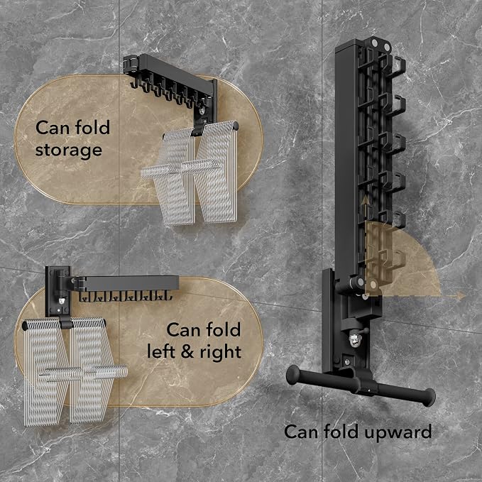 ZdwCyl Clothes Drying Rack, Laundry Drying Rack Wall Mount, Wall Mounted - Image 8
