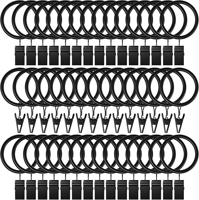 Lansian 44 Pack Curtain Rings by Lansian