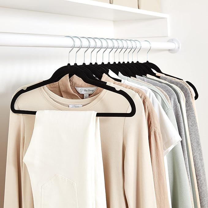 Amazon Basics Slim Velvet Non-Slip Space Saving Suit Clothes Hangers - Image 9