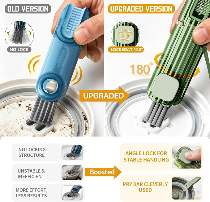 3Pcs 4 in 1 Cup Lid Gap Cleaning Brush Set, Kitchen Gadgets - Image 2