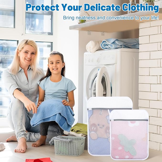 4-Pack Durable Honeycomb Mesh Laundry Bags - Image 9