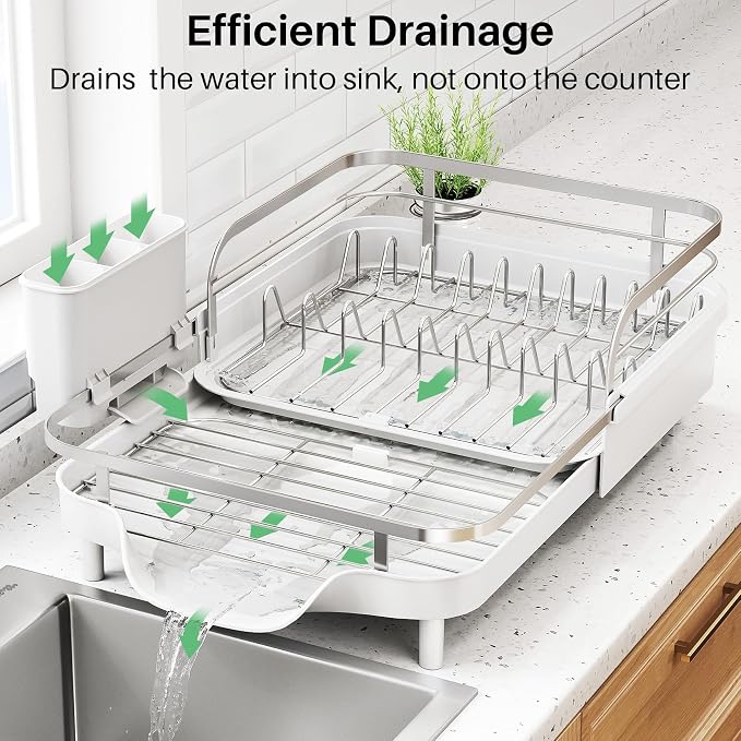 SNTD Expandable Dish Drying Rack - Image 3